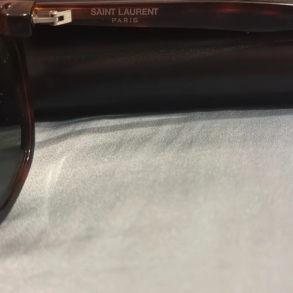 Saint Laurent Tortoise Shell UVA Sunglasses - Picture 6 of 10